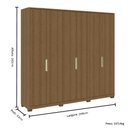 Ver imagem 7 de Guarda Roupa Casal 06 Portas Terrassa Móveis Rimo - Jequitibá
