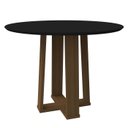 Ver imagem 3 de Conjunto Mesa Isabela 100cm com 4 Cadeiras Amanda - Imbuia / Preto / Vl07