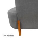 Ver imagem 7 de Namoradeira Sofá Feijão Luna 100cm Orgânica Linho Cinza