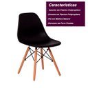 Ver imagem 7 de Kit 8 Cadeiras Charles Eames Eiffel Preta Polipropileno Cozinha Sala de Estar Jantar Mesa de Jantar