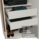 Ver imagem 7 de Guarda-roupa Casal 8 Portas Batentes com Espelho Netuno Madesa Branco/rustic