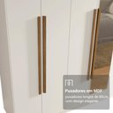 Ver imagem 6 de Guarda-roupa Casal 8 Portas Batentes com Espelho Netuno Madesa Branco/rustic