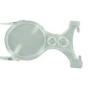 Ver imagem 2 de Lupa Pescoco Maos Livres Aumento 2x 5x e 8x Trifocal Mesa Bancada Lente Aumento Portatil Multiuso Le