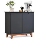 Ver imagem 3 de Aparador Buffet Balcão 2 com Gaveta Portas Gucci Preto