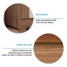 Guarda Roupa 100% MDF 2 Portas de Correr Flex Color Espelho 3 Gavetas e 8 Pés Bonito Espresso Móveis - 12