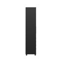 Ver imagem 6 de Guarda-roupa Solteiro 3 Portas 4 Gavetas 100% Mdf Allen 136 Cm - Preto Fosco