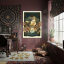 Ver imagem 1 de Quadro Decorativo Madame Mística 70x50cm Mold Preta