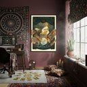 Ver imagem 2 de Quadro Decorativo Madame Mística 70x50cm Mold Preta