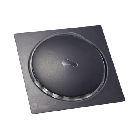 Ralo Click Inteligente Pop Up - Preto 10x10 Quadrado