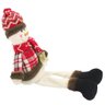 Boneco de Neve Sentado Natal Perna Mole em Tecido 56cm - 4