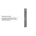 Ver imagem 2 de Porta para Roupeiro Closet Canto Diagonal 40cm Puxador Perfil Inox com Vidro Reflecta Luciane Móveis