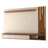Painel para Tv até 80 Polegadas Laredo com Led 2 Gavetas 1 Prateleira Off White/naturalle - Panorama - 4