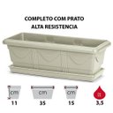 Ver imagem 2 de Vaso Flor Jardineira 35Cm Hortas Temperos Floreira Mármore