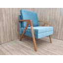Ver imagem 2 de Poltrona Decorativa 1 Lugar Azul Tiffany 18 Itália