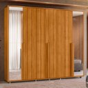 Ver imagem 2 de Guarda Roupa Casal 278cm 6 Portas 4 Espelhos Zac Cinamomo Z10 - Mpozenato