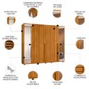 Ver imagem 3 de Guarda Roupa Casal 278cm 6 Portas 4 Espelhos Zac Cinamomo Z10 - Mpozenato
