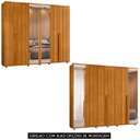 Ver imagem 6 de Guarda Roupa Casal 278cm 6 Portas 4 Espelhos Zac Cinamomo Z10 - Mpozenato