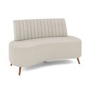Ver imagem 1 de Sofá 2 Lugares Living 135cm Pé Palito Maraú Bouclê K01 - D’Rossi