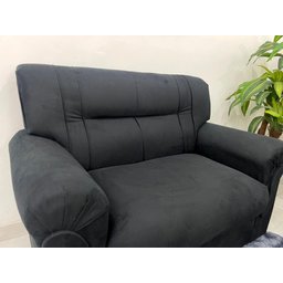 Conjunto de Sofá 2 X 3 Lugares Ref 5014 - Preto Suede - 5