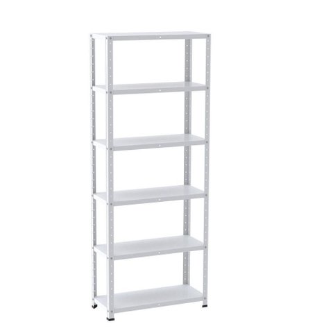Estante de Estrutura Metálica com 6 Prateleiras 175cm(a)92acm(l)40cm(p) com Reforço Branco