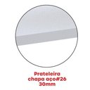 Ver mais imagens de Estante de Estrutura Metálica com 6 Prateleiras 175cm(a)92acm(l)40cm(p) com Reforço Branco