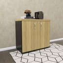 Ver imagem 2 de Armário para Escritório Baixo 2 Portas com Chave