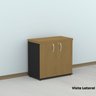 Armário para Escritório Baixo 2 Portas com Chave - 19
