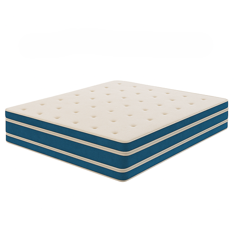 Colchão Molas Ensacadas 138x188x24 - Lateral Azul Premium