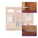 Ver imagem 5 de Guarda-Roupa Casal 100% MDF 6 Portas e 6 Gavetas com Pés França Marrom/Marromle