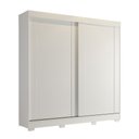 Ver imagem 3 de Guarda-Roupa 183cm 2 Portas de Correr com Pés 100% MDF Bonito Espresso Móveis