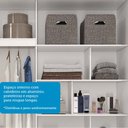 Ver mais imagens de Guarda-Roupa 183cm 2 Portas de Correr com Pés 100% MDF Bonito Espresso Móveis Branco