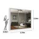 Ver imagem 5 de Guarda-Roupa 3 Portas Espelhadas Montenegro Tcil Móveis