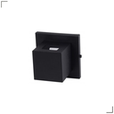 Ver imagem 1 de Arandela Box Cubo com 2 Fachos - Interna e Externa:preto