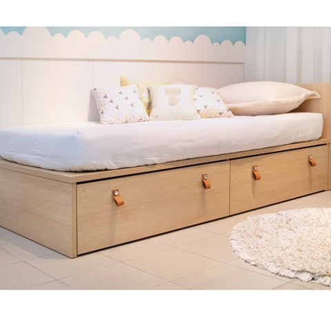Cama Infantil com 2 Gavetas Solteiro Linha Join Quater Móveis