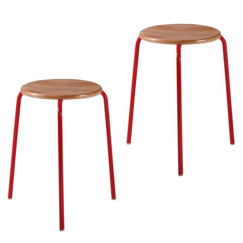 Kit 2 Banquetas para Cozinha com Base de Aço Cumbuca