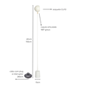 Ver imagem 2 de Luminária de Piso Abajur Chão Aniston Branco