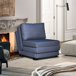Poltrona Cama Mova_Mm Que Se Transforma em Sofá Cama Solteiro Reclinável Resistente e Confortável Em - 1