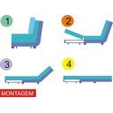 Ver imagem 6 de Poltrona Cama Mova_Mm Que Se Transforma em Sofá Cama Solteiro Reclinável Resistente e Confortável Em