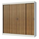 Ver imagem 3 de Guarda-roupa Casal Madesa Austin 4 Portas de Correr 3 Gavetas