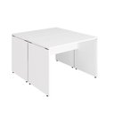 Ver imagem 3 de Mesa Escritório 2 Lugares 1,10m X 1,40m Pés Painel F5 Office Cor:branco