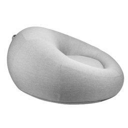 Puff Inflável Área Externa Outdoor Like Rivatti Capa Linho Cinza C/ Proteção Uv Capa Interna Pvc - 3