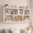 Ver imagem 1 de Suporte de Prateleira de Decoração em Mdf - 80x60cm