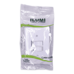 Kit 10 Interruptor 2 Teclas Paralelo 6a 250v Ilumi Cor:branco - 4
