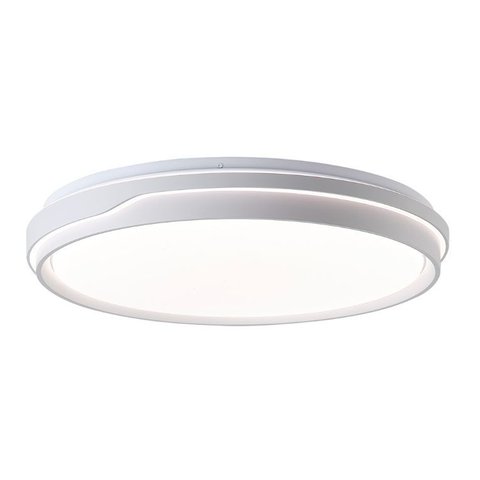 Plafon Moderno Prisma Branco 38cm Led 25w 3 em 1 Bivolt 16590-pl