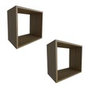 Ver imagem 3 de Conjunto com 2 Nichos Quarto Infantil Bege/Carvalho Mel