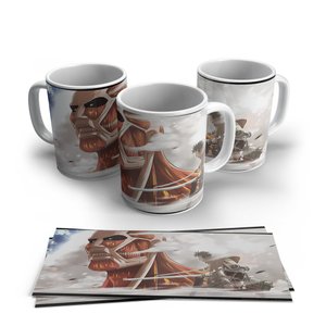 Caneca de Porcelana Attack On Titan Modelo 25