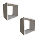 Ver imagem 3 de Conjunto com 2 Nichos Quarto Infantil Branco
