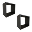Ver imagem 3 de Conjunto com 2 Nichos Quarto Infantil Preto