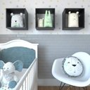 Ver imagem 7 de Conjunto com 2 Nichos Quarto Infantil Preto