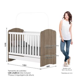 Dormitório Infantil Bala de Menta Rustico/branco - Henn - 7